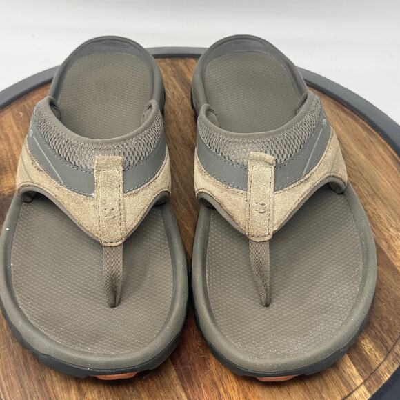 TEVA Pajaro Dune Leather Flip Flops Sandals S/N 1002432 Men's Size 13 - Picture 12 of 13